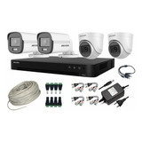 Cctv Kit Hikvision Pro 2 Cam Colorvu / 2 Cam Con Audio 1080p
