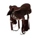 Sela Cavalo Australiana Cabeca Tradicional Marrom - Completa
