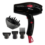 Secador De Pelo Con Difusor Profesional Belprof 2000w Color Negro