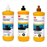 Kit 3m Pulido A+b+c 946ml Pasta Pulir Abrillantador Rex