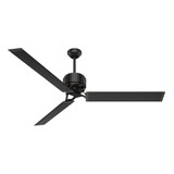 Ventilador Hunter Hfc Industria 72 Negro Interior Y Exterior