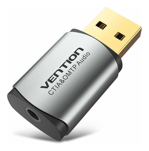 Tarjeta Usb De Sonido Externa Audio 3,5mm Vention Cmtp Ctia