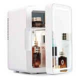 Mini Refrigerador Con Espejo Capacidad De 8l Frío Y Caliente