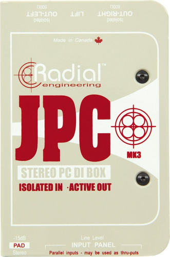 Radial Engineering Jpc Estéreo Pc Caja Di