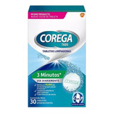 Corega Tabletas Limpiadoras Blanqueadoras 30 Tabs