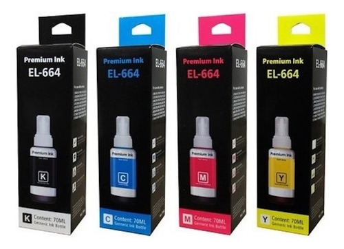 Tinta 70ml Compatible Con Epson 664  L120 L380 L395 L475