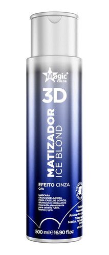 Matizador Magic Color - Efeito Cinza Ice Blond 500ml 