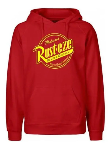 Sudadera Cars Rayo Mcqueen Rust-eze Hoodie Hombre Mujer