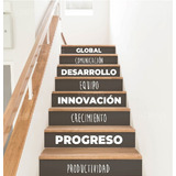 Vinilo Decorativo Escaleras Números De Escalón Sticker 