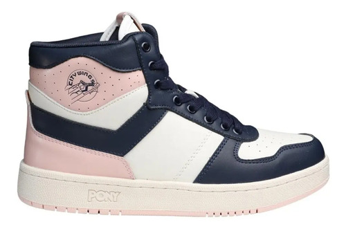 Tenis Pony City Wings Hi Potpourri Pink Dama Action Leather