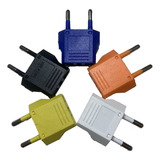 5x Pack Adaptador Enchufe Americano 5 Colores 1200w