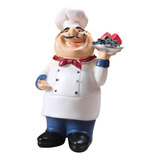 Figura De Resina Para Decoración Cocina Chef, Centro D Lrz00