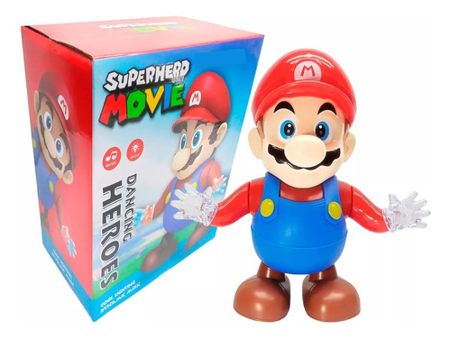 Muñeco Mario Bros Bailarin Con Luces Y Sonido Super Mario