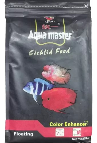 Alimento Para Flower Horn Y Ciclidos Aquamaster De 1 Kg 