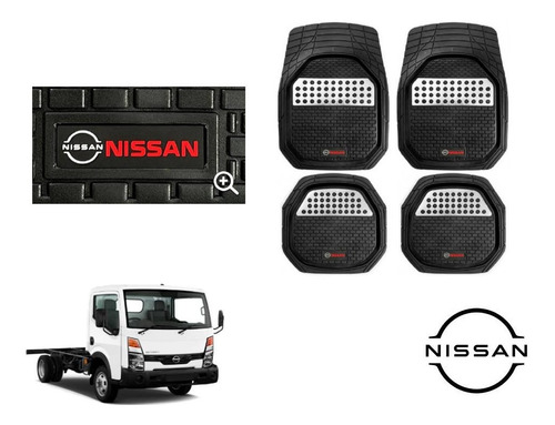 Tapetes 4pz Charola 3d Logo Nissan Cabstar 2008 A 2021