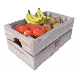 Caixa De Decoração Em Pinus Para Frutas/legumes Cozinha