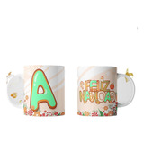 Plantillas Tazas Navidad Alfabeto Diseño Sublimar Tn02