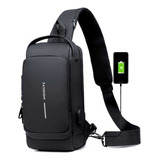 Bolsa Deportiva Antirrobo Con Carga Usb Para Caballero