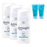 Combo X3 Dermaglos Serum Hidratante Acido Hialuronico 30 Ml