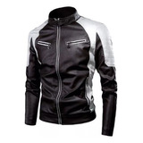 Chamarra Motociclista Biker Bomber Slim Casual Rompeviento 8