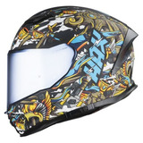 Casco Moto Hax Helmets Valhalla - Dark Blue/red