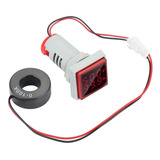 Voltimetro Amperimetro Digital Ac 60-500v 0-100 Amp 22mm