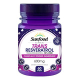 Trans Resveratrol 98% Puro 60 Capsulas 300mg Sunfood 