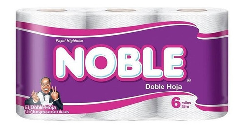 Papel Higienico Noble Doble Hoja 6*23mt (2 Pack)-super