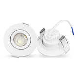 Spot Led Mr11 Downlight Redondo Embutir 3w Frio 6500k Bivolt