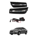 Kit Faro Auxiliar Led Drl Chevrolet Cruze 2010 2011 12 2013