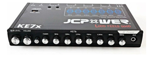 Ecualizador Jc Power Ke7x 7 Bandas 6 Canales 7 V Mejorq Db