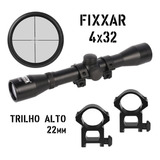 Rifle Espingarda Sniper Luneta Mira Fixxar 4x32 11mm / 22mm