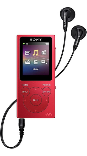 Reproductor Mp3 Sony Nwe394 / R 8gb Walkman (rojo)