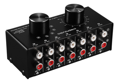 Audio Switcher Jacks Splitter Caja Selectora Rca De 6 Entrad