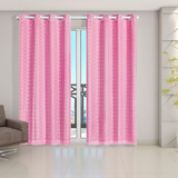 Cortina Blackout Pvc Tecido Voil Xadrez 2,80m X 2,30m Cor Rosa