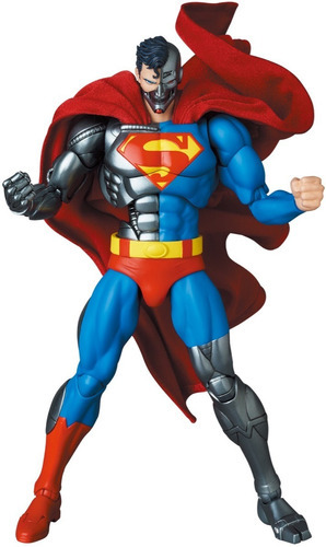Figura Do Superman Mafex Cyborg