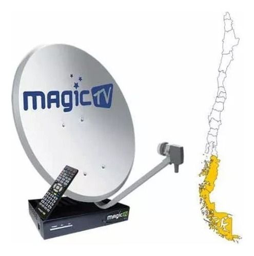 Kit Decodificador Magictv Hd + Antena Satelital 90cm