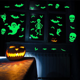 60 Pegatinas Luminosas De Pared De Halloween Que Brillan En