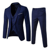 Conjunto De Blazer Casual De Tres Piezas Para Hombre Para Bo