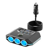 Cargador De Teléfono Para Coche, 120 W, One Drag, 3 Encended