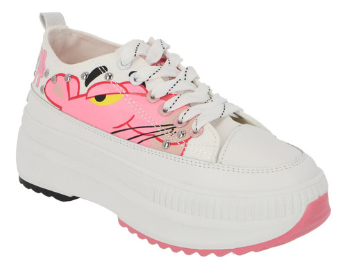 Zapatilla Deportiva Con Plataforma Pink Panther Mujer