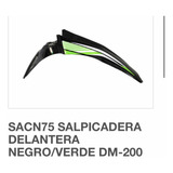 Salpicadera Delantera Dm200 Negro Verde