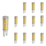 12 Lampada Led Halopin G9 7w Lustres Pendent Branc Amarelo  