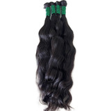 Cabelo Ondulado Humano Natural 70/75cm 50 Gramas