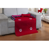 Cama Caminha Colchonete Almofada Pet Cães E Gatos Tamanho G Lavavel C/ Enchimento Triangulo Rosa E Azul Marinho Casa Laura Enxovais