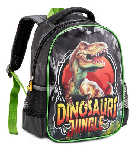 Mochila Bolsa Escolar Menino Infantil Dinossauro Rex Park