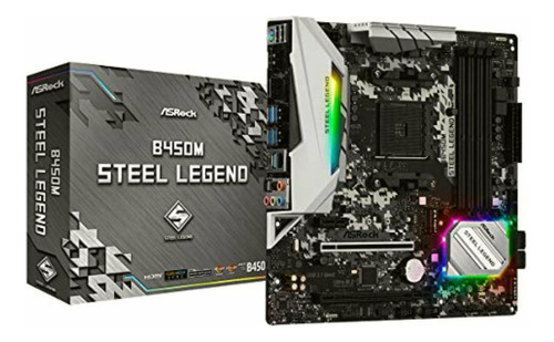 Asrock B450m Steel Legend Socket Am4/ Amd Promontory B450/