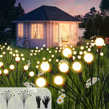 Antorchas Solares Para Jardin Focos Led 2 Estacas 10 Focos