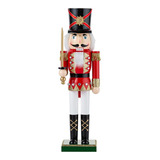 Figura De Cascanueces Navideño De 39 Cm De Altura Hecha A Ma