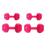 Set 4 Mancuernas 2kgx2 + 4kgx2 Pesas Entrenamiento 770store